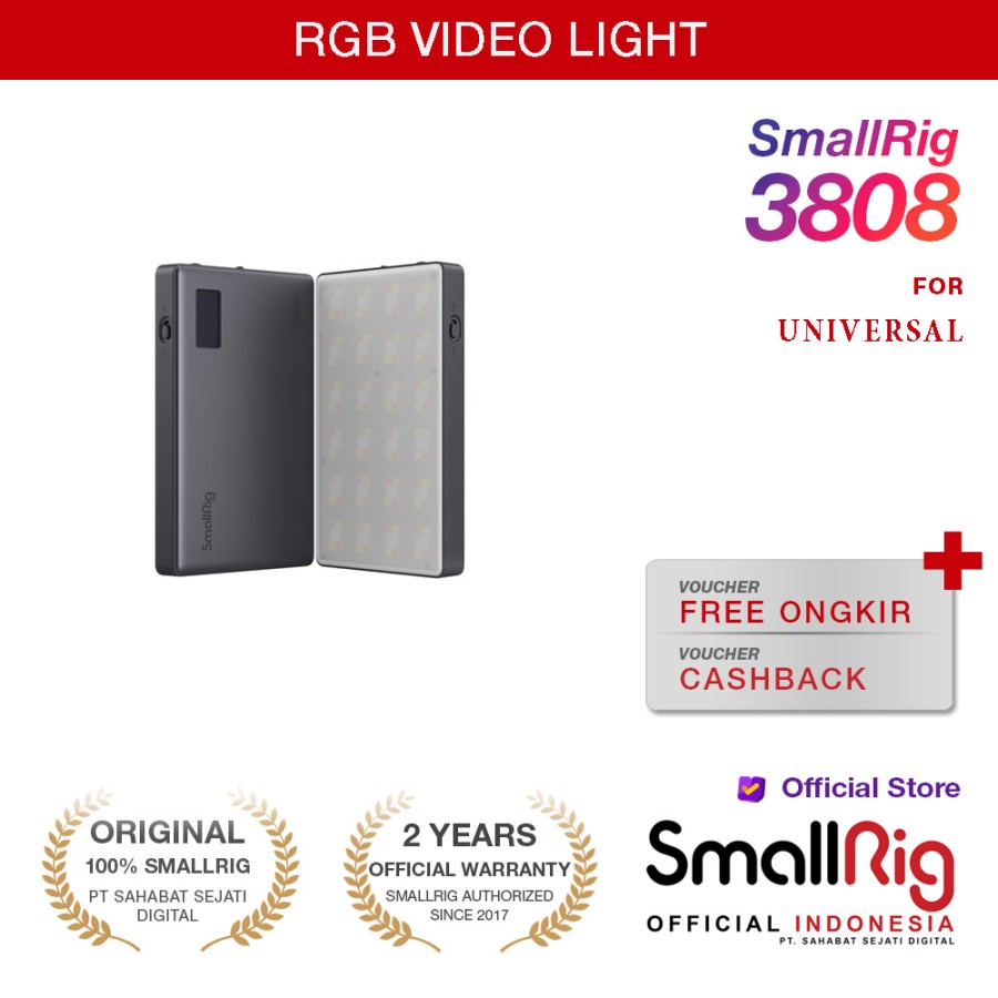 Jual SmallRig RM120 Long-Battery-Life RGB Video Light 3808 | Shopee ...