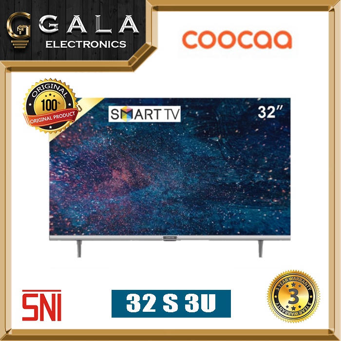 Jual Led Smart Tv Coocaa 32s3u 32 Inch Digital Bezel Less Shopee