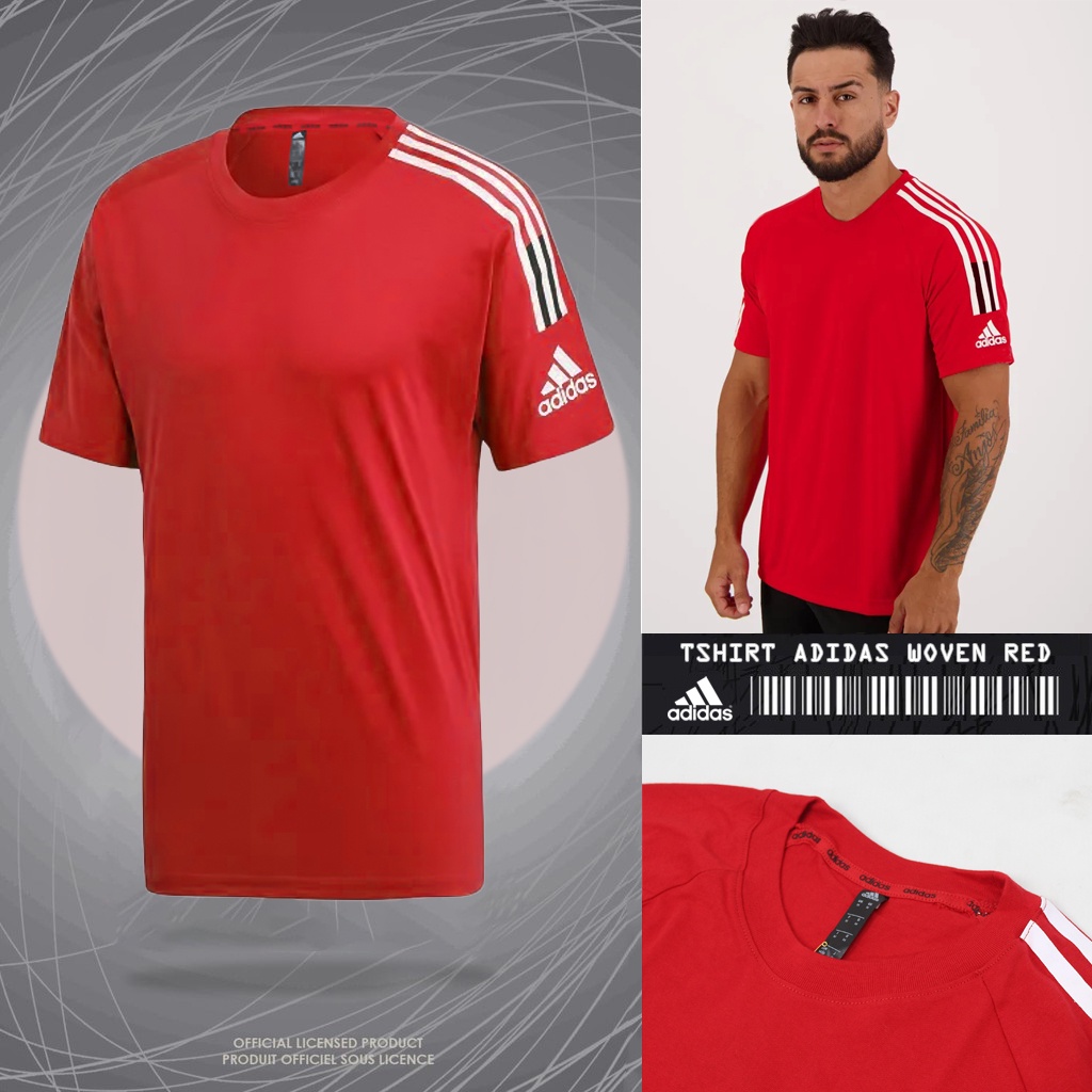 Jual Kaos adidas pria zne woven merah grade original tees baju tee
