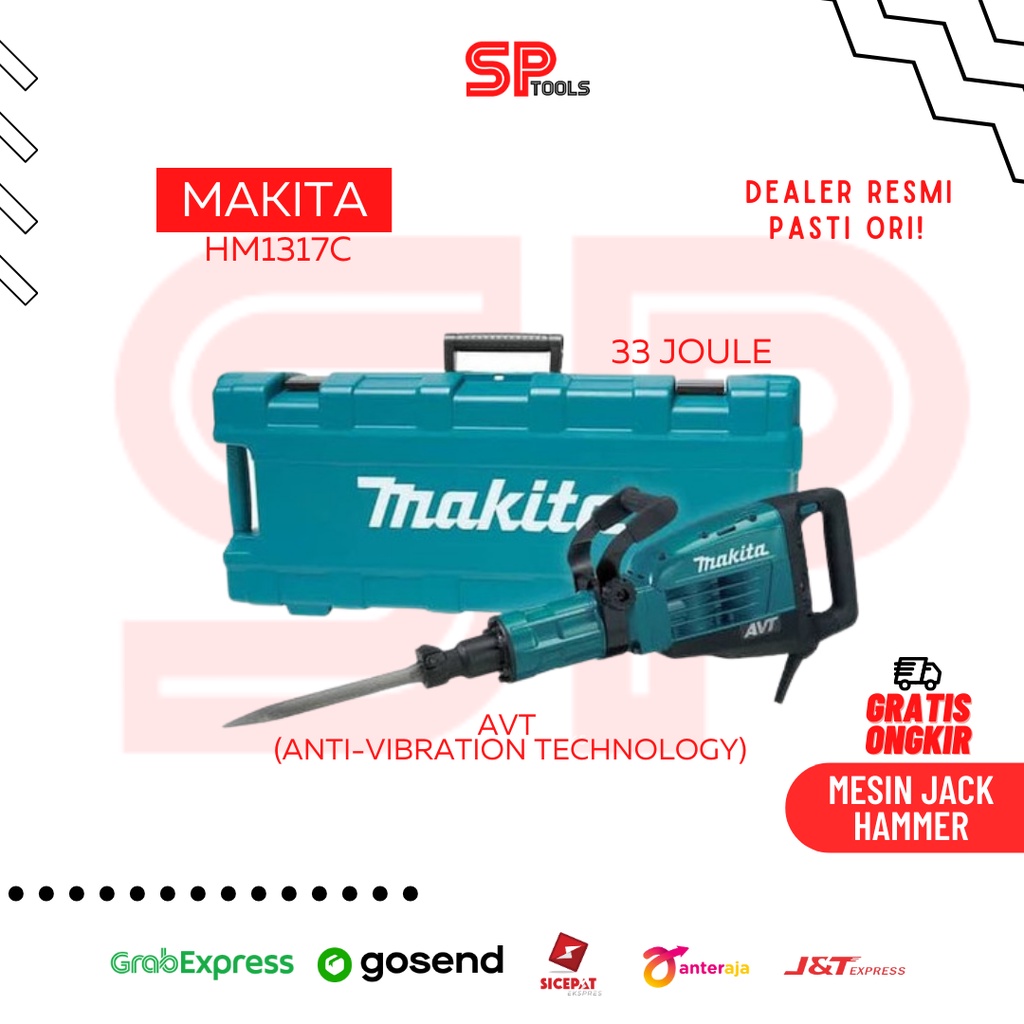 Jual MESIN JACK HAMMER / DEMOLITION HAMMER BOBOK BETON 33J AVT MAKITA