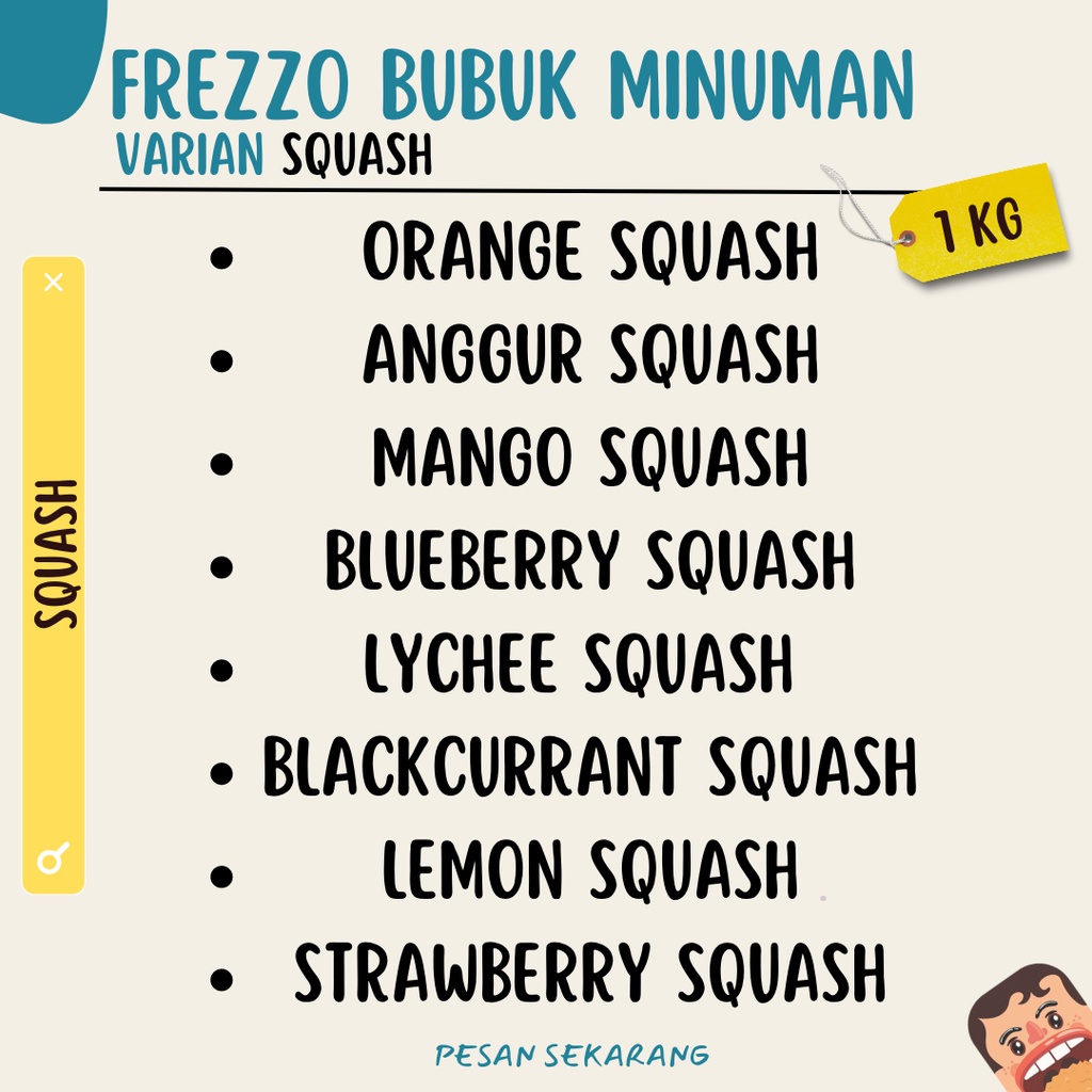 Jual Varian SQUASH - Frezzo Bubuk Minuman Aneka Rasa Frezzo Bubble ...