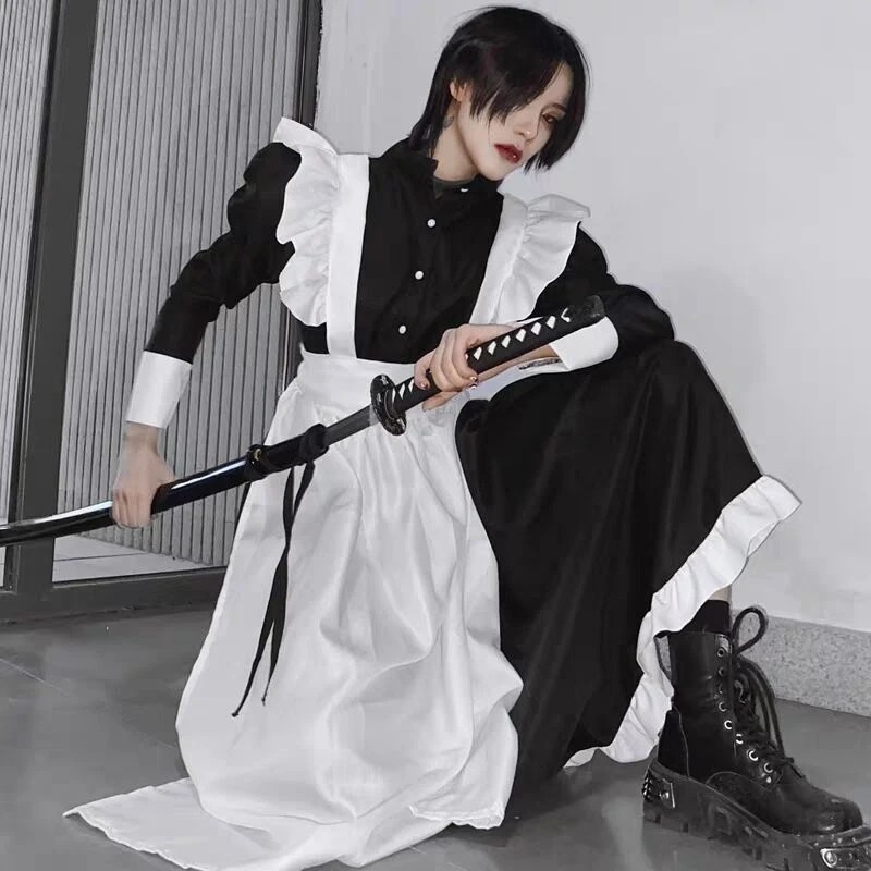 Jual COSTUME COSTUM COSPLAY BAJU MAID PANJANG / MAID OUFIT 19 COWOK / CEWEK / MALE MAID Shopee