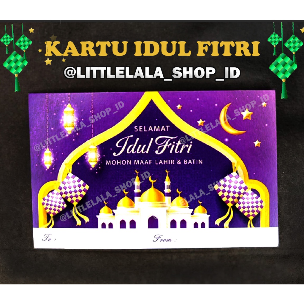 Jual KARTU UCAPAN LEBARAN/ EID GREETING CARDS/KARTU UCAPAN IDUL FITRI ...