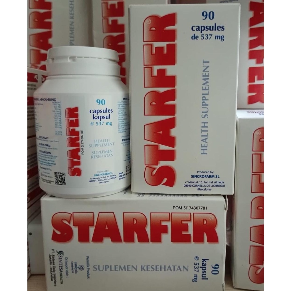 Jual Starfer Box Isi 90 Kapsul - Suplemen Kesehatan | Shopee Indonesia