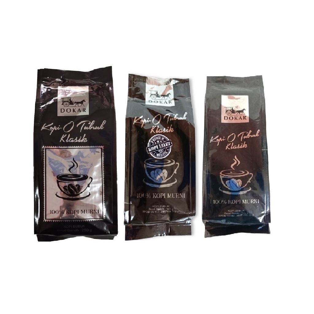 Jual 100 Kopi Murni Kopi Robusta Kopi Tubruk Merk Dokar Bubuk Kopi