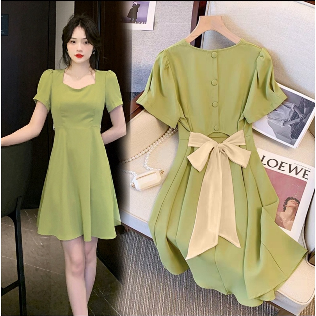 Jual HNFK Dress Iko Dress Wanita Modern Gaun Pesta Mewah Simple Elegant Mini dress Pakaian Wanita Model Baru Shopee Indonesia