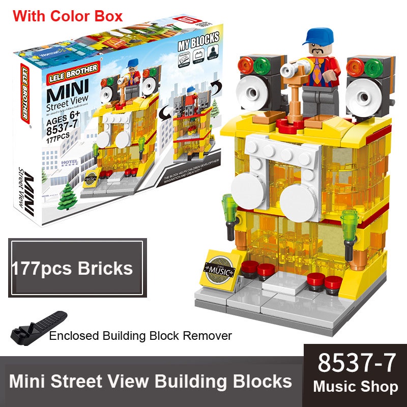 Jual Balok Susun Toko Modern Puzzle Brick Toko Modern Lelebrother Mini ...