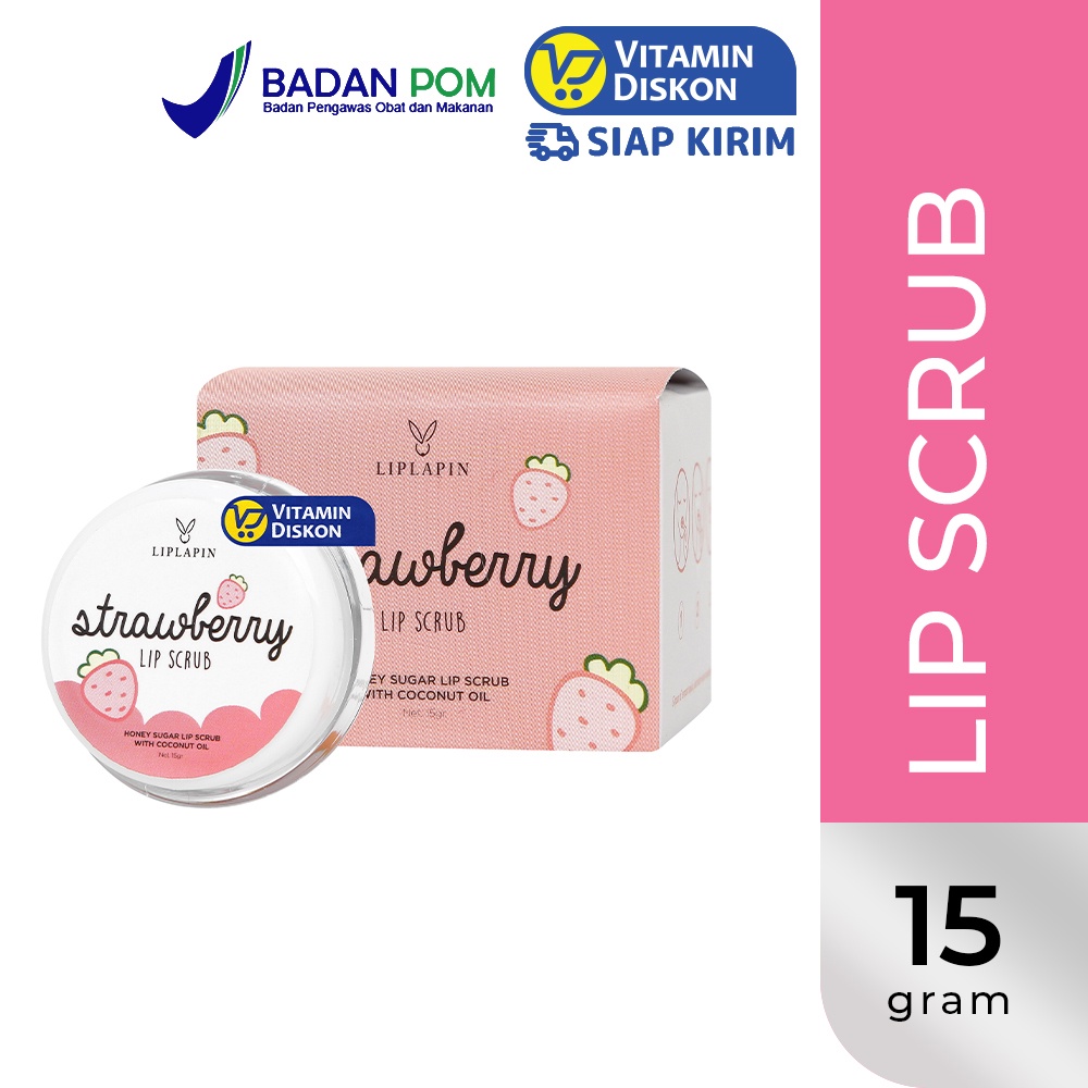 Jual LIPLAPIN LIP SCRUB 15 GR Membantu mencerahkan warna bibir yang