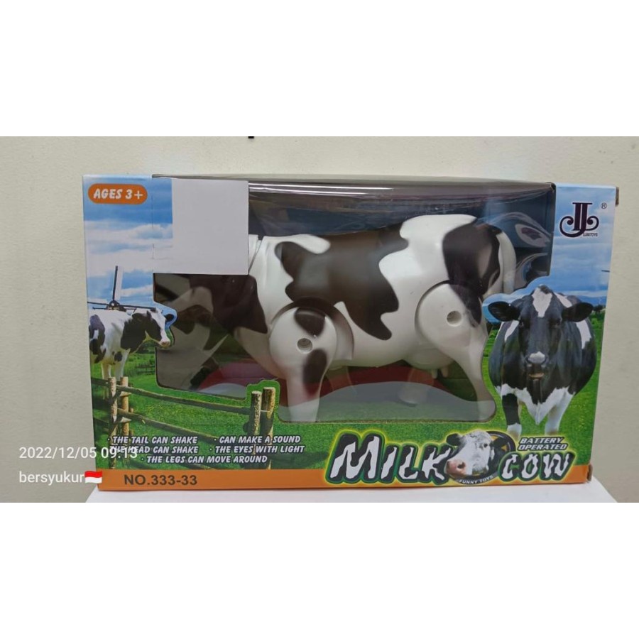 Jual Mainan Milk Cow Sapi Perah Jalan Suara Sapi dan Lampu | Shopee