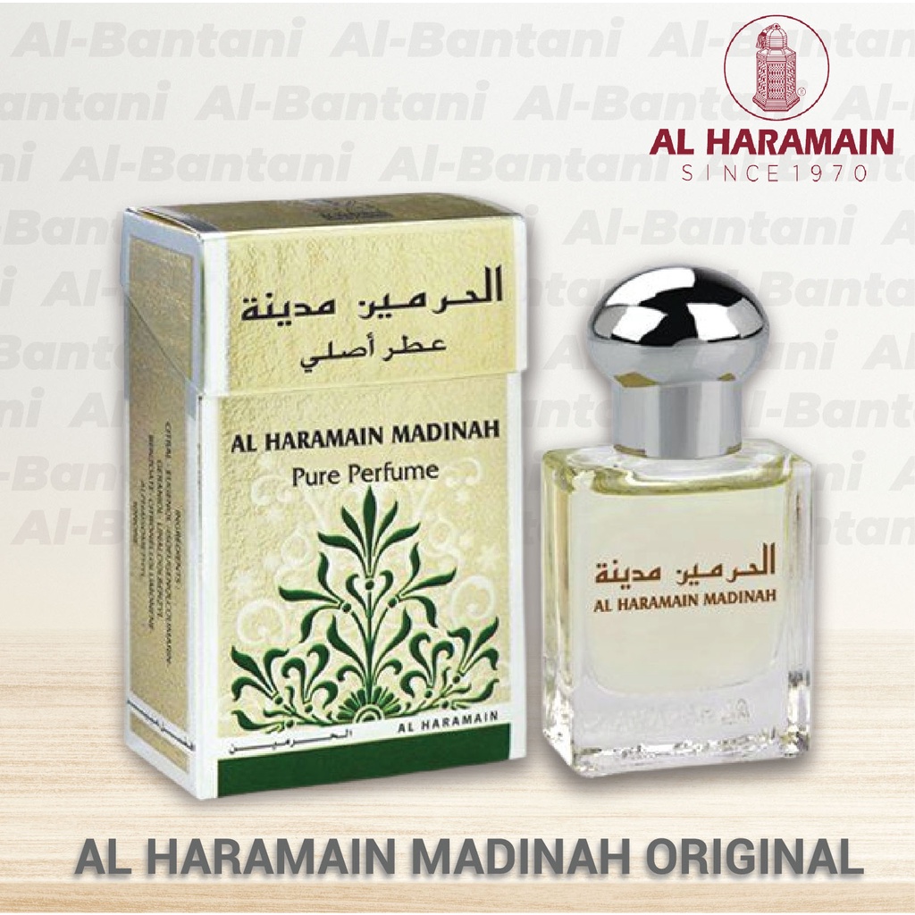 Jual PARFUM AL HARAMAIN MADINAH PURE PERFUME ORIGINAL 15ml FROM UAE 