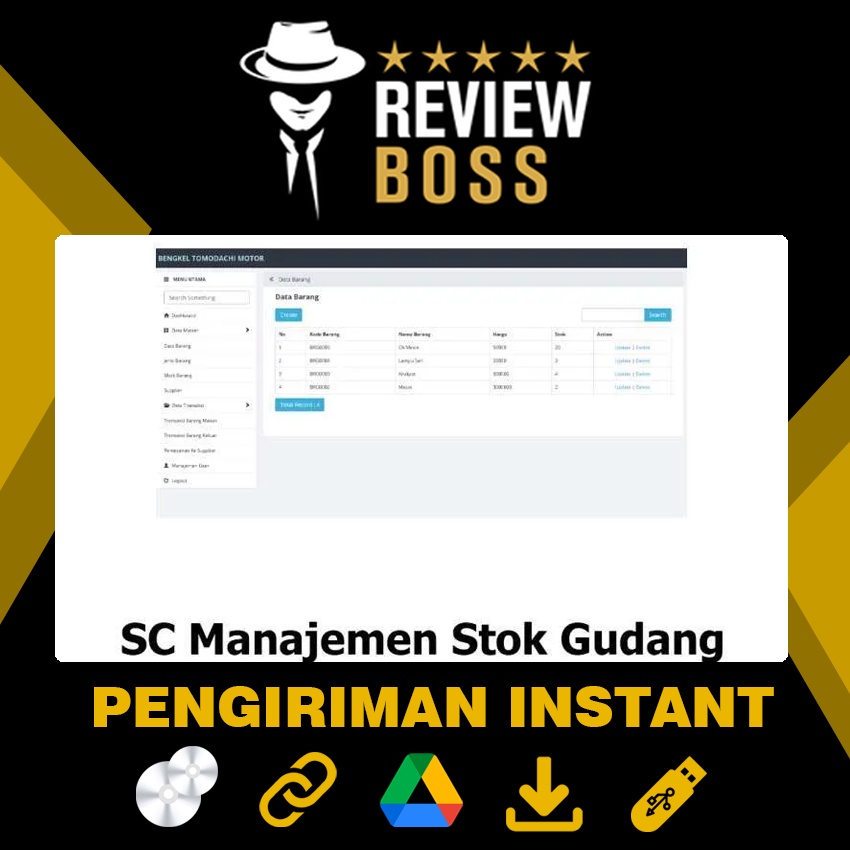 Jual SOURCE CODE PROGRAM MANAGEMENT STOCK GUDANG INVENTORY STOK PRODUK ...