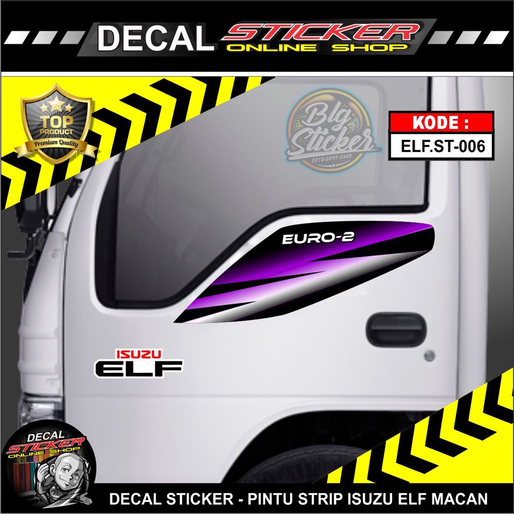 Jual STIKER ISUZU ELF EURO PINTU SAMPING KANAN KIRI VARIASI STICKER ...