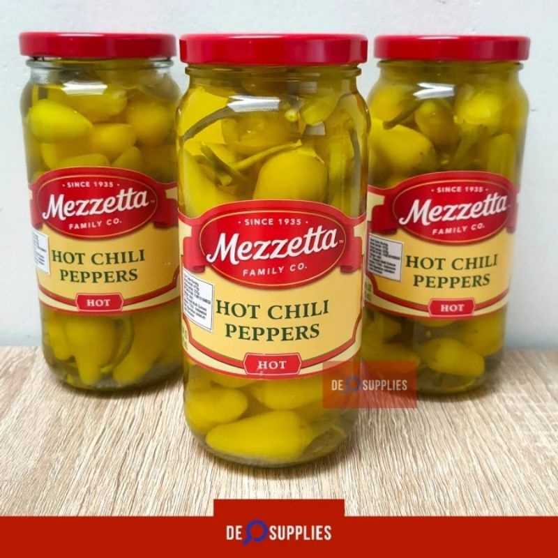 Jual Mezzetta Hot Chili Peppers 473ml Acar Cabe Kuning Pedas Pickled