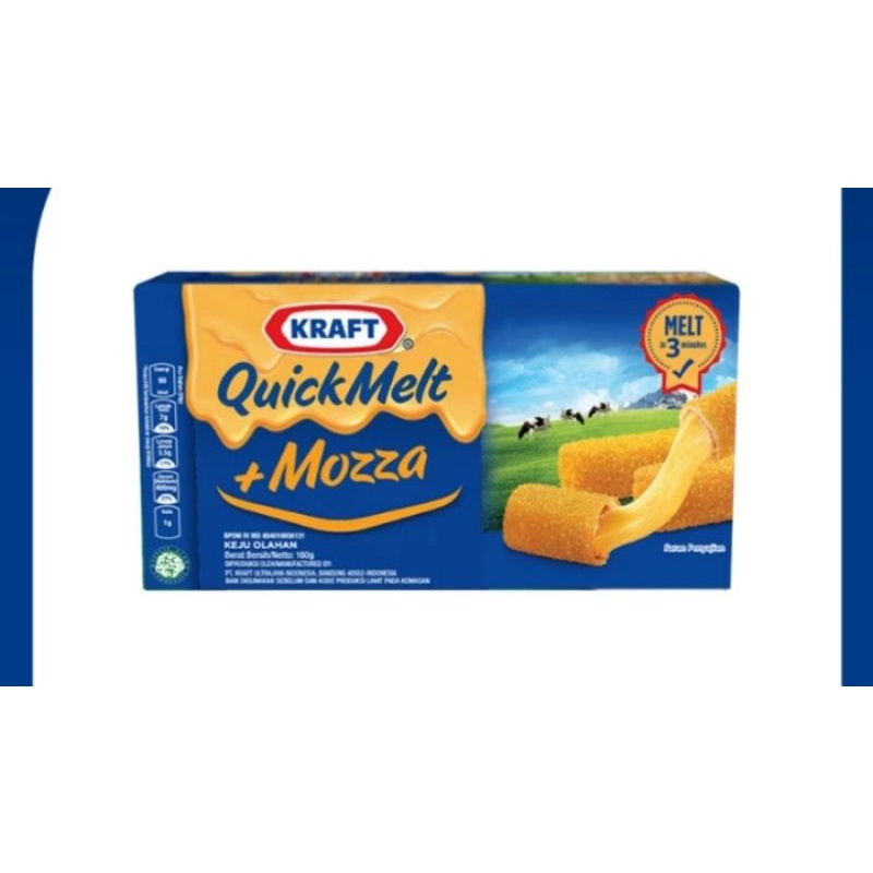 Jual Kraft Quick Melt Mozza 165gr ( Kraft Keju Mozarella ) | Shopee ...