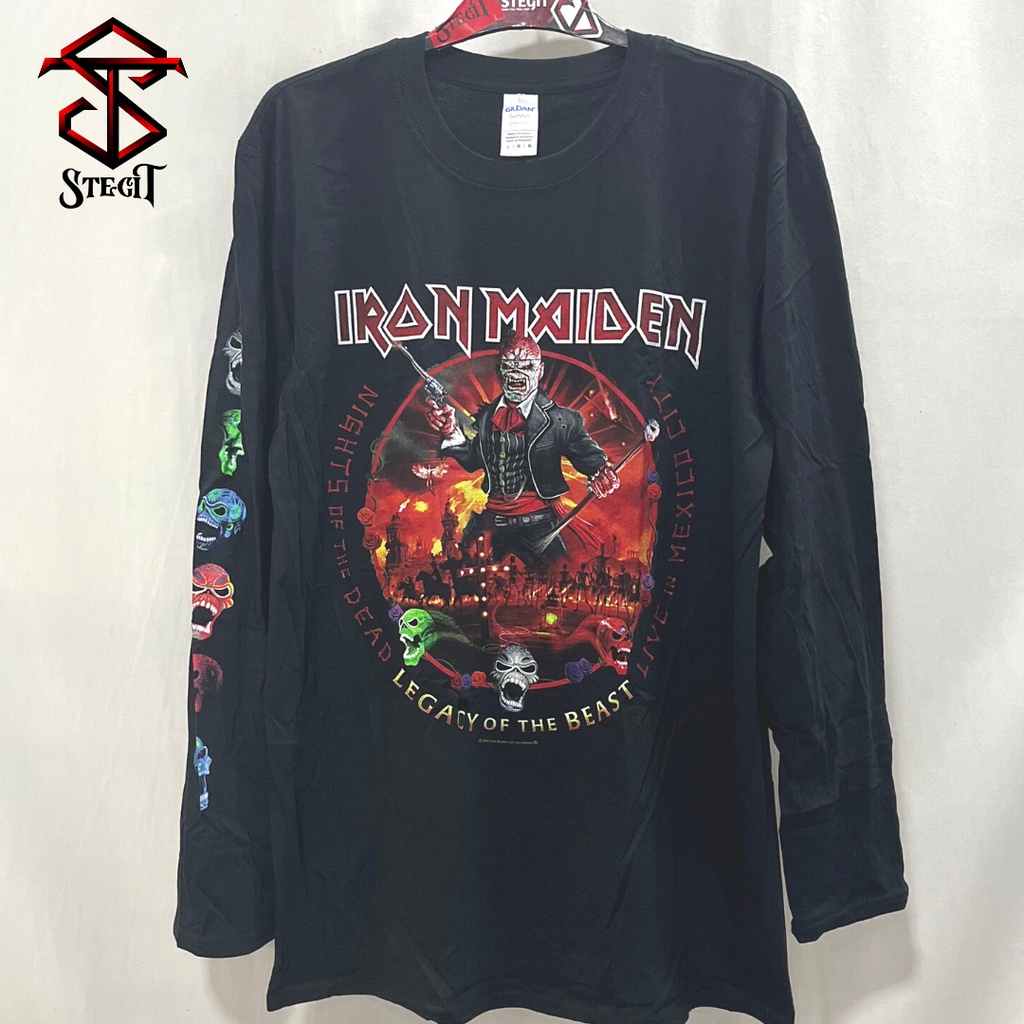 T-shirt Ufficiale Iron Maiden &ndash; The Number Of The Beast &ndash; Nera, Unisex, Cotone (Made In UK)