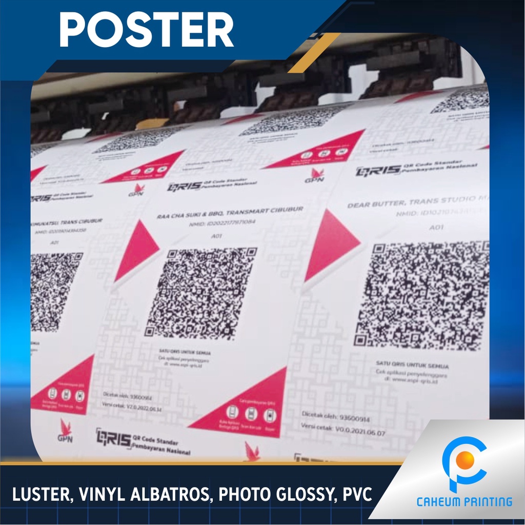 Jual Poster Digital Printing Luster, Photo Glossy, Vinyl Albatros, PVC ...