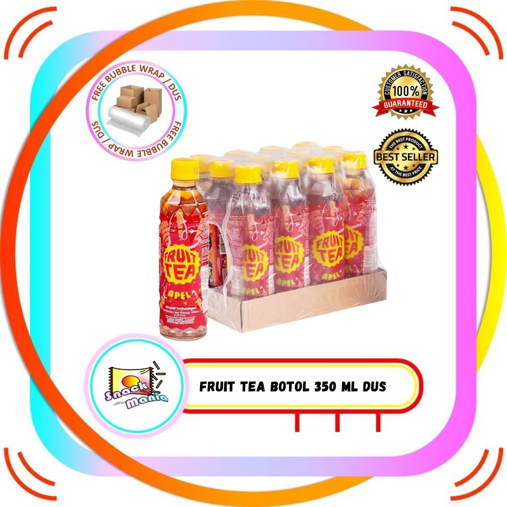 Jual Sosro Fruit Tea Apple Bottle 350 ml x 12 pcs DUS Teh Botol Apel ...