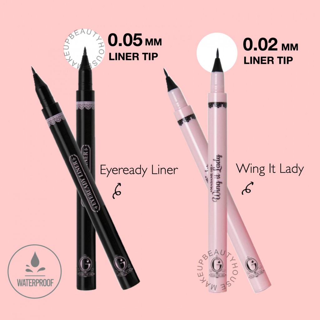 Jual ORIGINAL Madame Gie Eye Liner Eyeready Wing It Lady Eyeliner