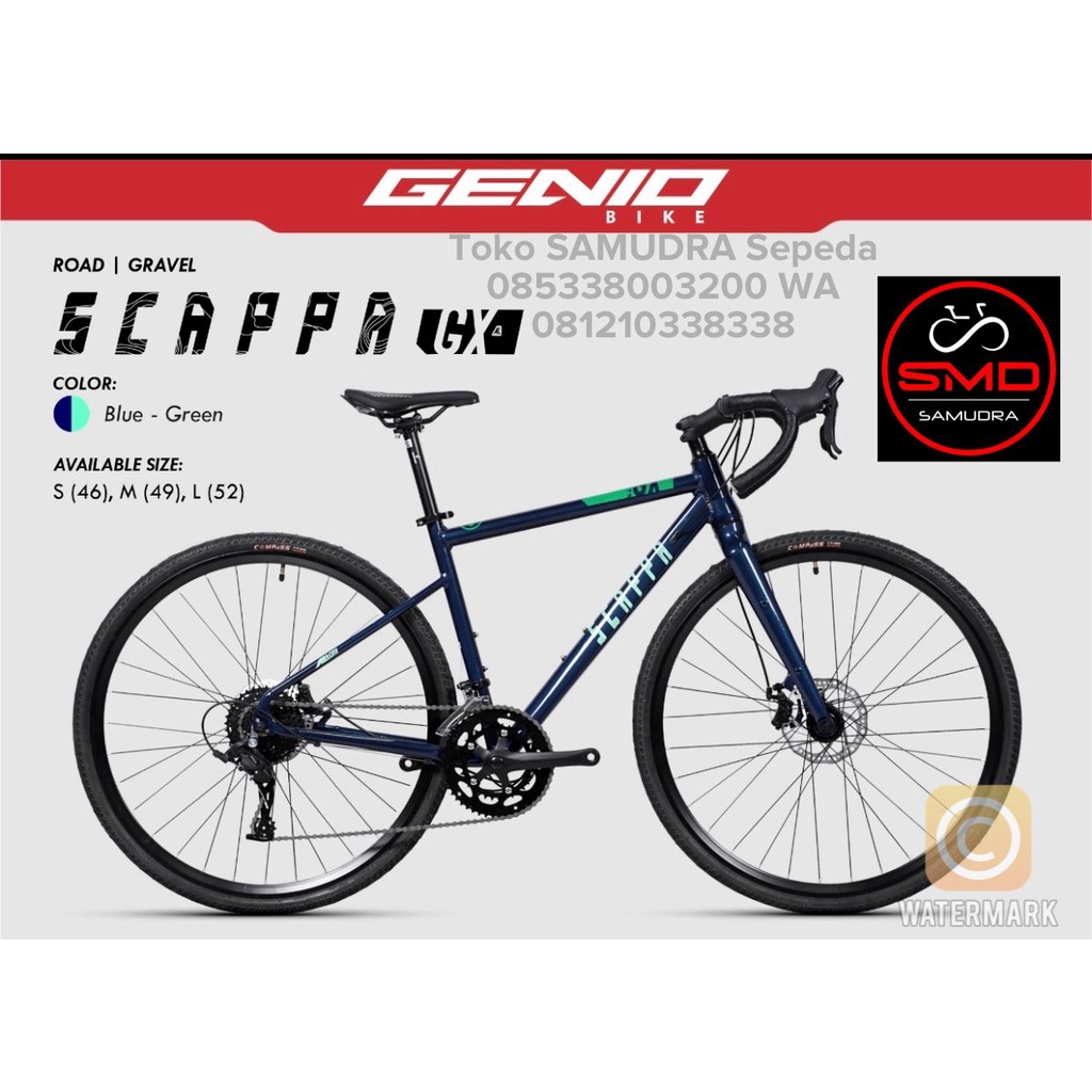 Jual Sepeda Touring Gunung MTB Hybrid Genio Scappa GX 2023 Alloy Murah BDG | Shopee Indonesia