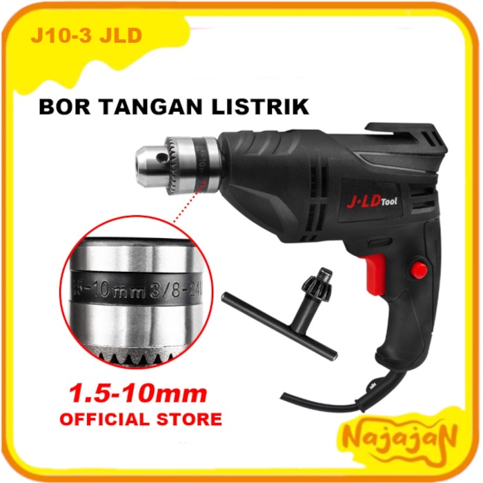 Jual Bor Listrik JLD 10-3 Bisa Bolak Balik Harga Murah 10mm Bor Tangan