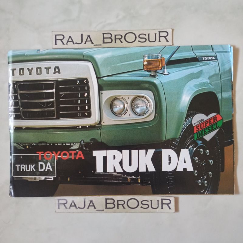 Jual Poster brosur katalog booklet jadul lawas Toyota Truk DA/Toyota ...