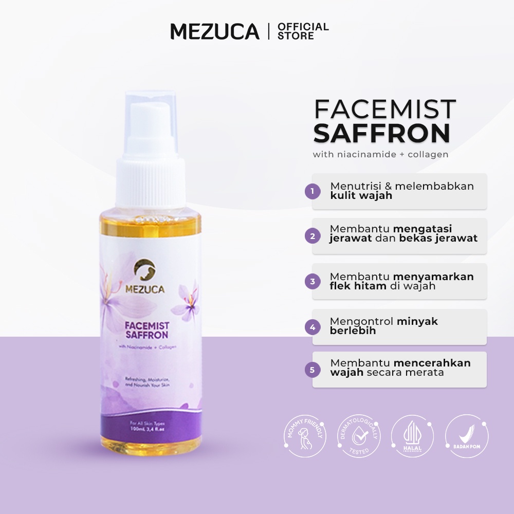Jual MEZUCA Facemist Safron with Zam Zam Water Niacinamide Collagen