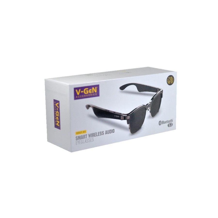 Jual Smart Wireless Audio Eyeglasses VGeN VSG101 Kacamata UV LENSA