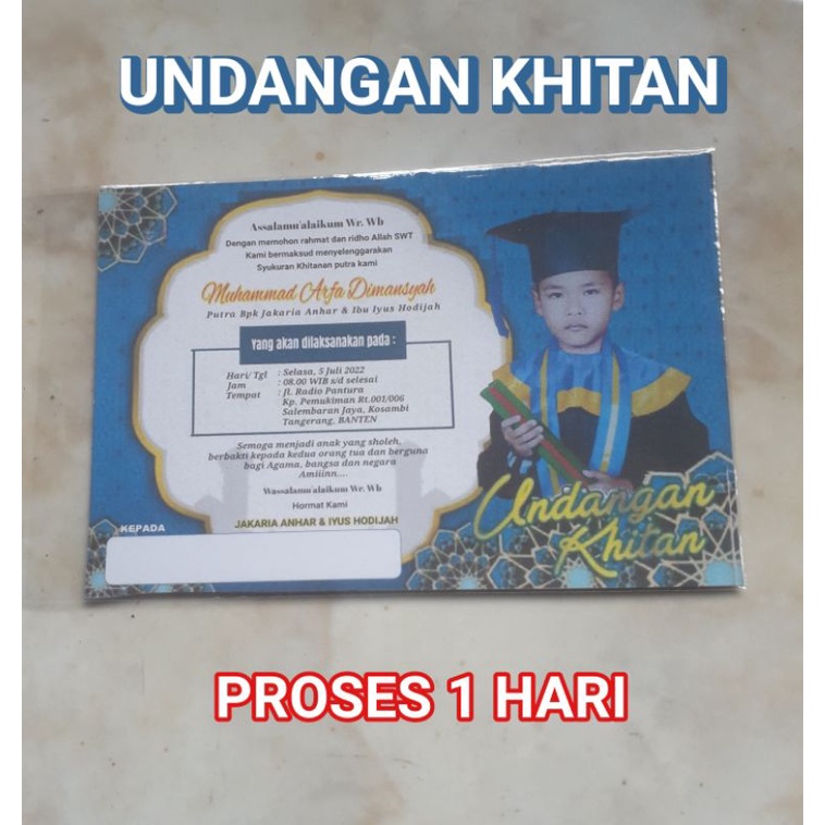 Jual Undangan Khitan 50 pcs | Shopee Indonesia