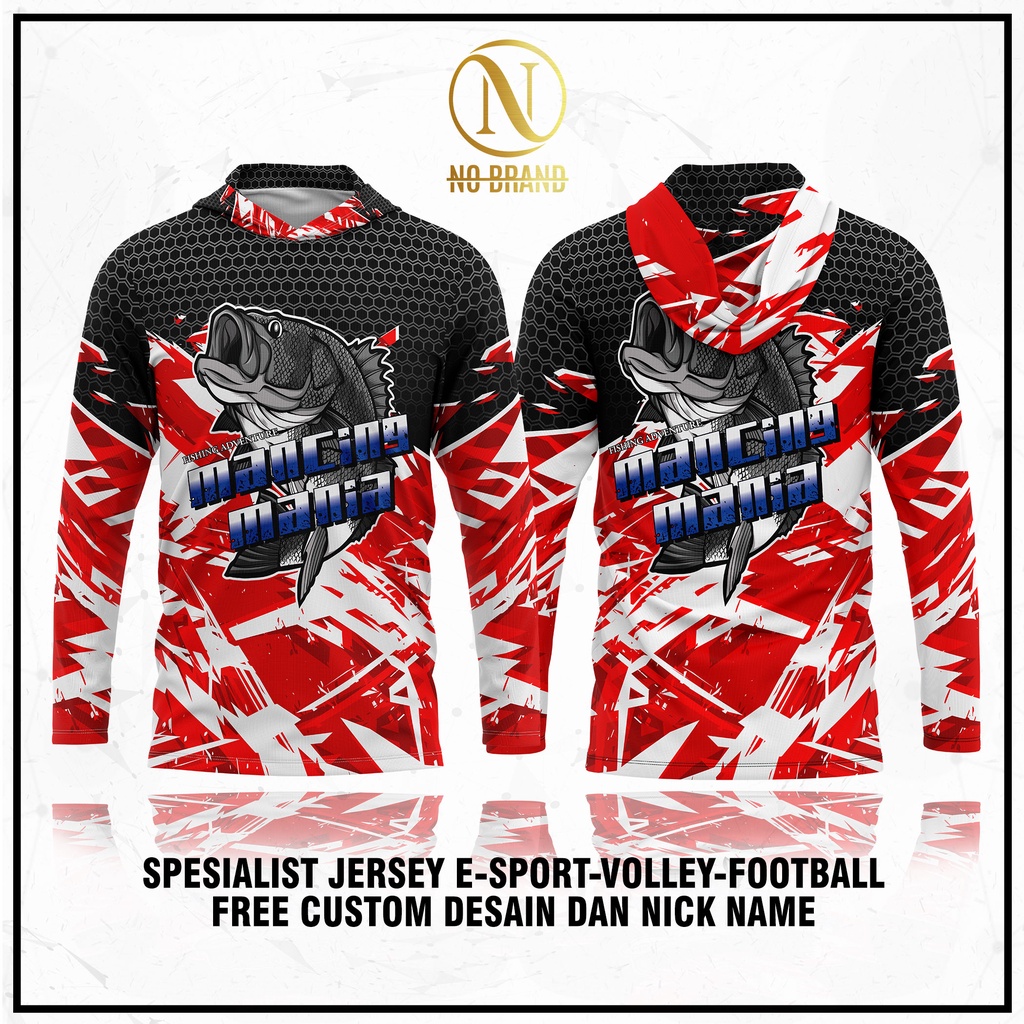Jual Baju Mancing Jersey Mancing Hoodie Free Nickname *syarat ...