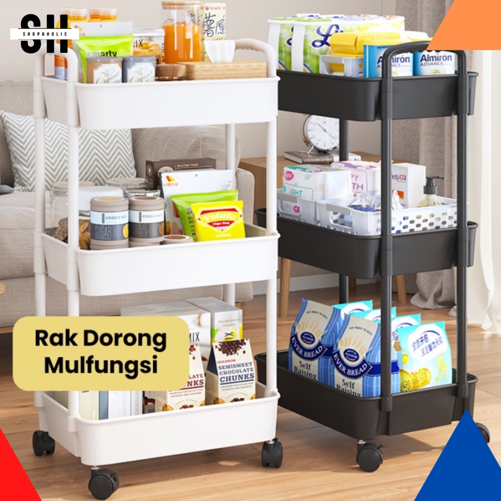 Jual Rak Troli Susun Serbaguna Rak Dapur Rak Salon Rak Kamar Mandi ...