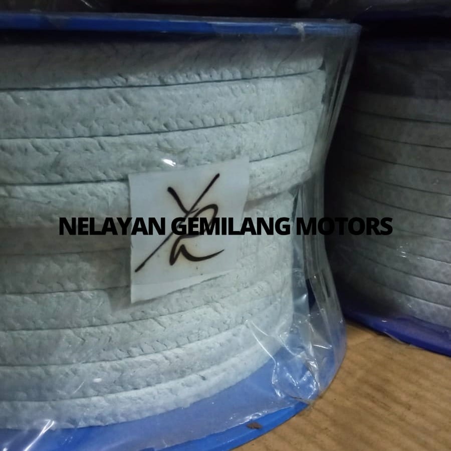 Jual Gland Packing Asbestos/Rames Packing Putih Inch 1 Meter Ukuran 1/4 ...