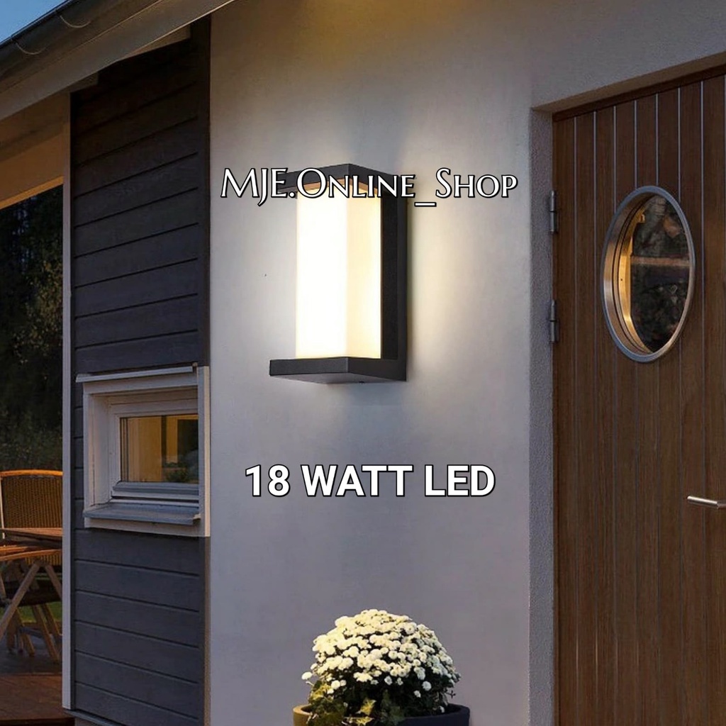 Jual LAMPU DINDING HIAS MINIMALIS 18 WATT LED / WALL LIGHT OUTDOOR ...