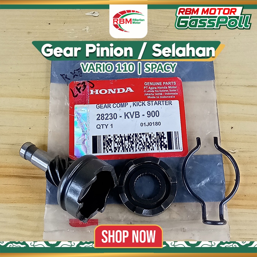 Jual GEAR SELAHAN / GIGI PINION / VARIO 110 KARBU TECNO, SPACY (KVB