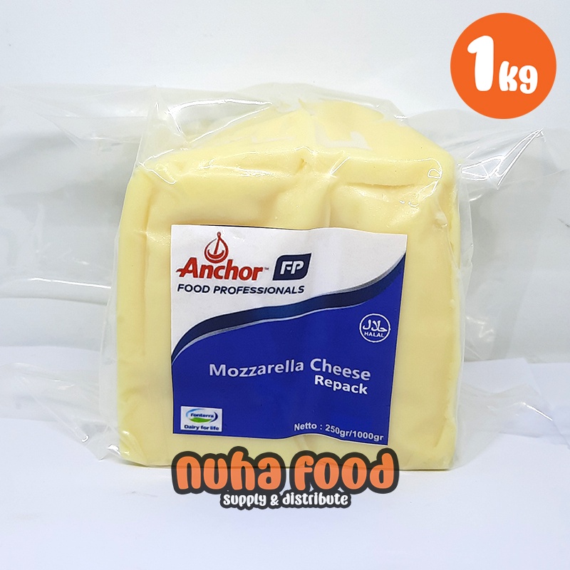 Jual Keju Mozarella Anchor Vacuum Repack 1kg Mozzarella Cheese Anchor 1