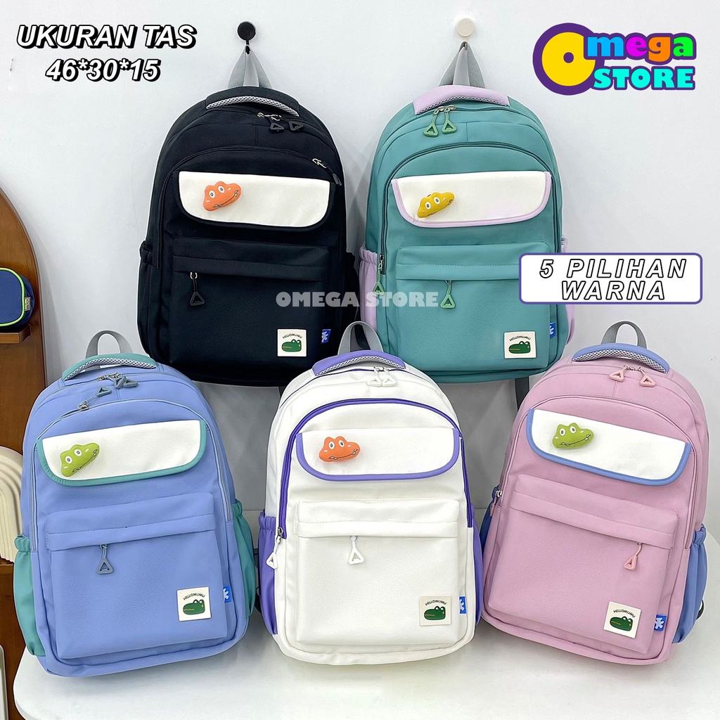 Jual [O&S] Tas Ransel Backpack Anak SD SMP SMA Karakter Corocodile ...