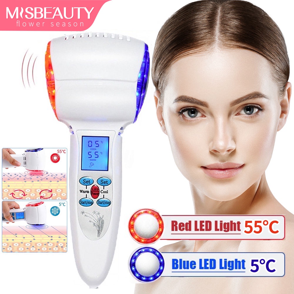 Jual Hot Cold Hammer Facial Device Lcd Cryotherapy Photon Acne