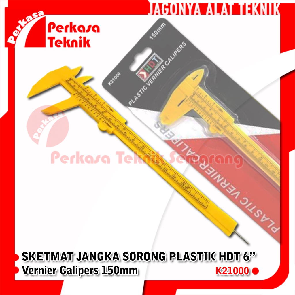 Jual Sketmat Jangka Sorong Plastik Hdt K Vernier Caliper Mm