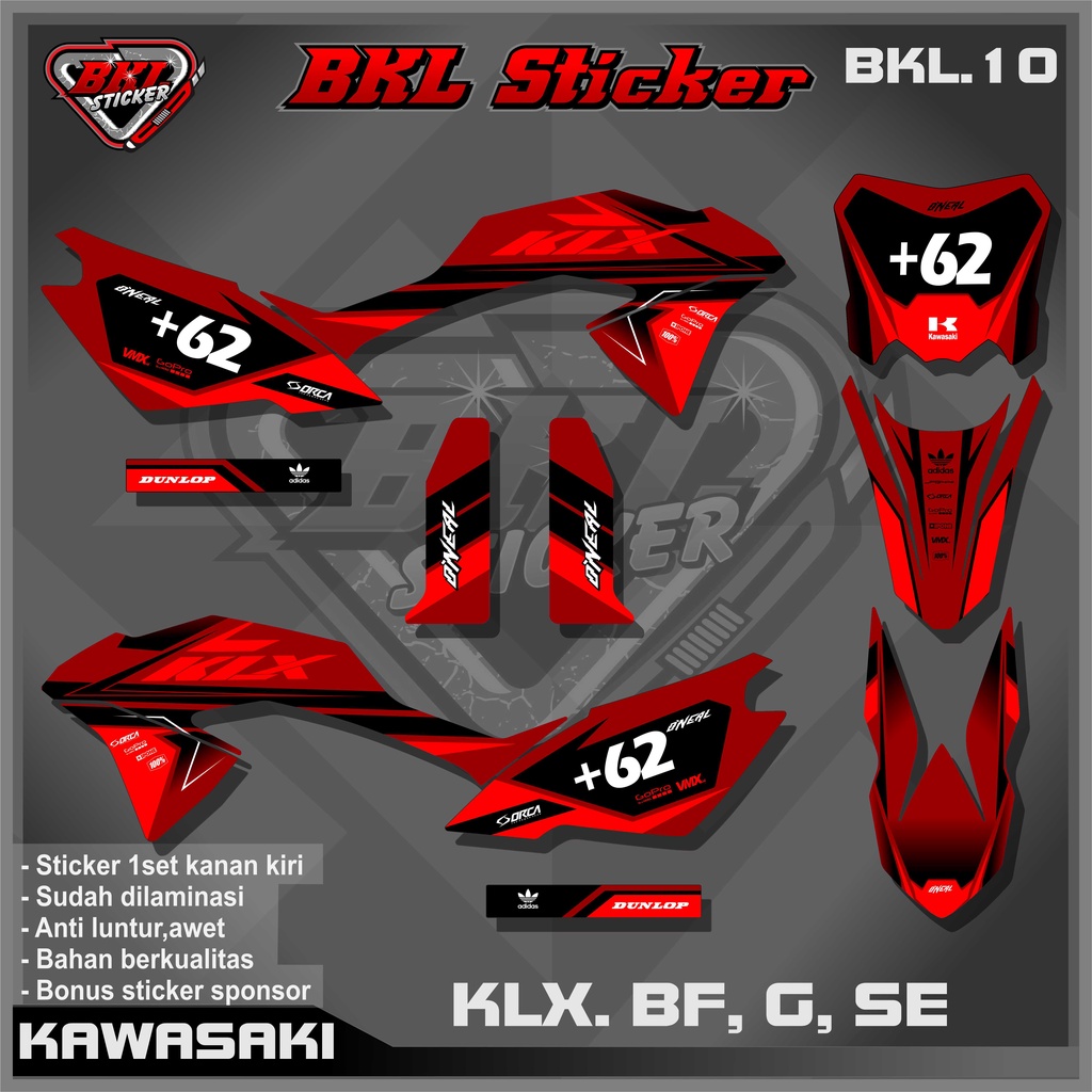 Jual Stiker Striping Variasi Lis Klx Bf G Se Semi Full Body Desain