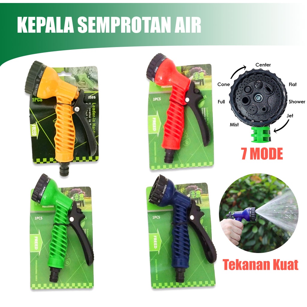 Jual 7 Mode Kepala Selang Semprotan Air Taman Water Sprayer Semprotan ...