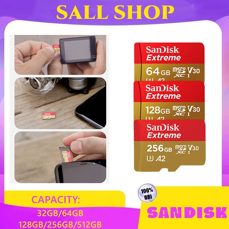 Jual 32GB/64GB/128GB/256GB/512GB Memory Card 160MB/S Memori Card c10 A1 ...