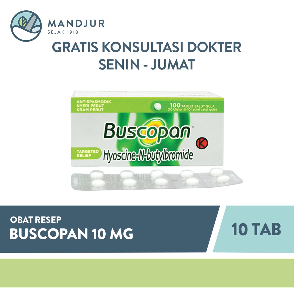 Jual Buscopan 10 Mg 10 Tablet | Shopee Indonesia