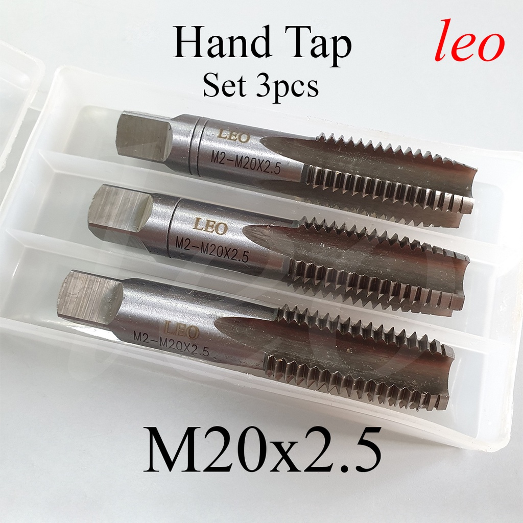 Jual Hand Tap Leo HSS M20x2.5 M2 Hand Tap Machine Tap Tangan Mesin ...