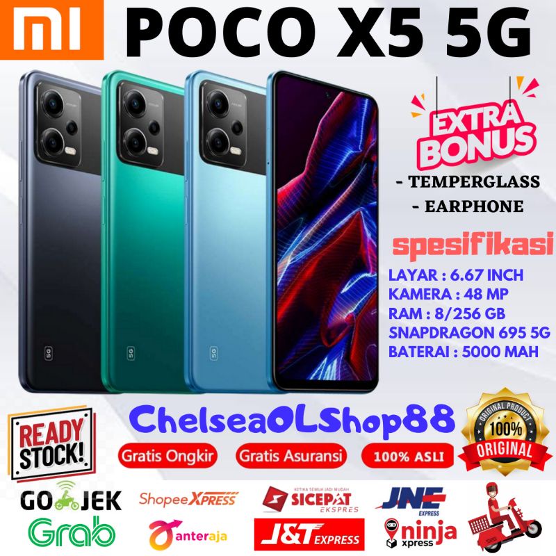 Jual Poco X5 5g Nfc Ram 8256gb Garansi Resmi Xiaomi Indonesia Shopee Indonesia 7817
