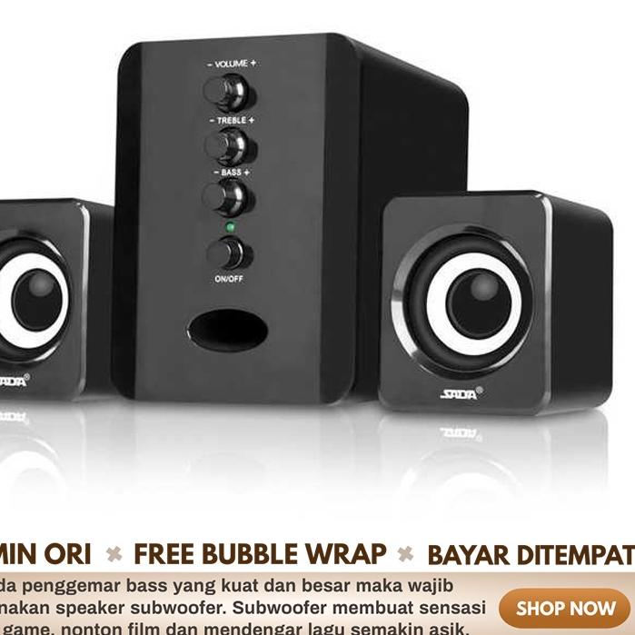 Jual speaker laptop super bass gaming Multimedia Stereo Speaker Spiker ...