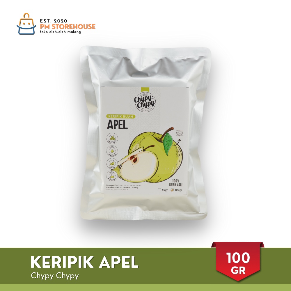 Jual Chypy Keripik Buah Kualitas Premium Keripik Kripik Apel 100 Gram