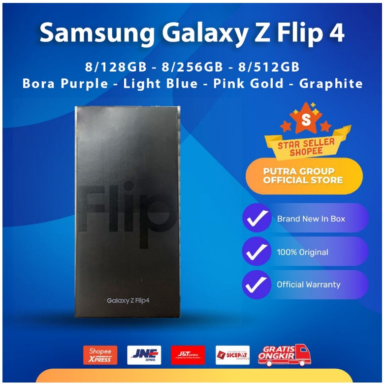 Jual (RESMI) Samsung Galaxy Z Flip 4 5G 128GB 256GB 512GB Bora Purple ...