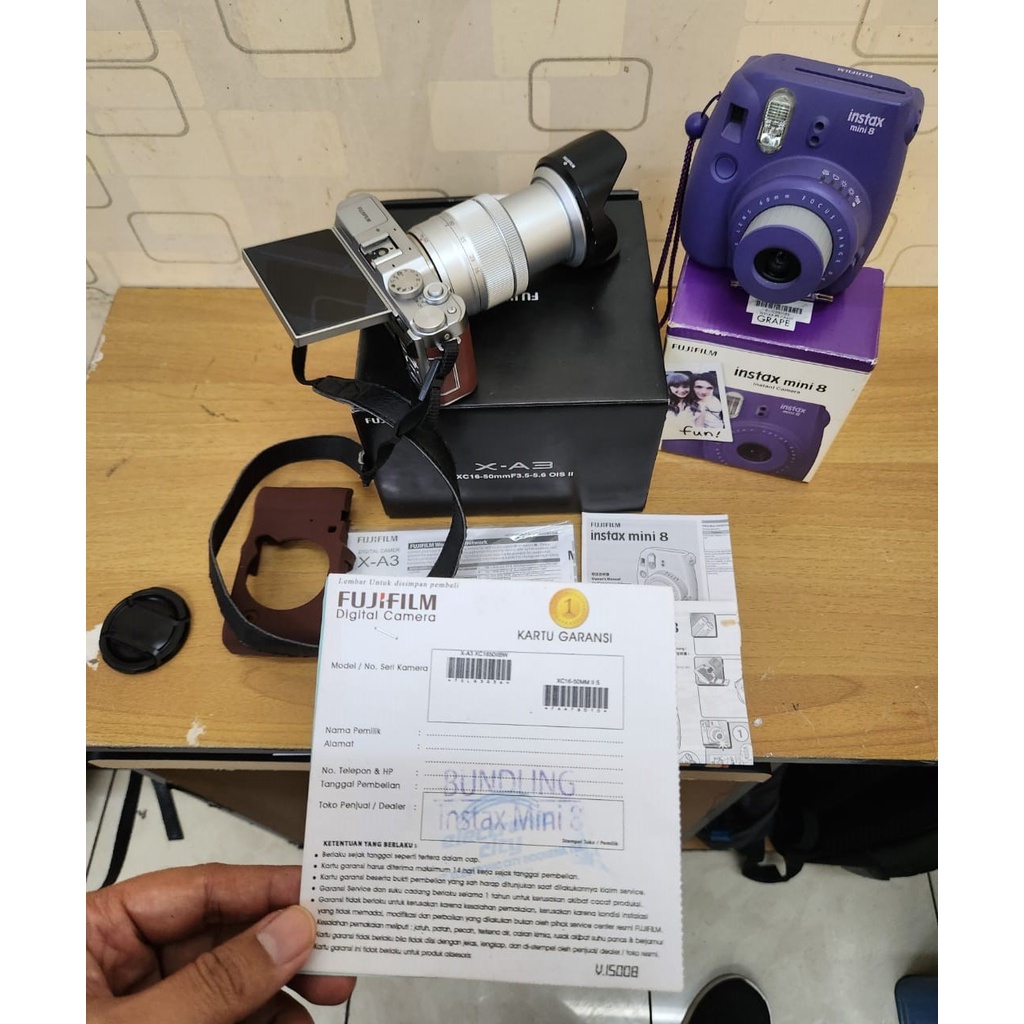 Jual Kamera mirrorless Fujifilm XA3 / XA 3 mulus kaya baru Bonus Cam