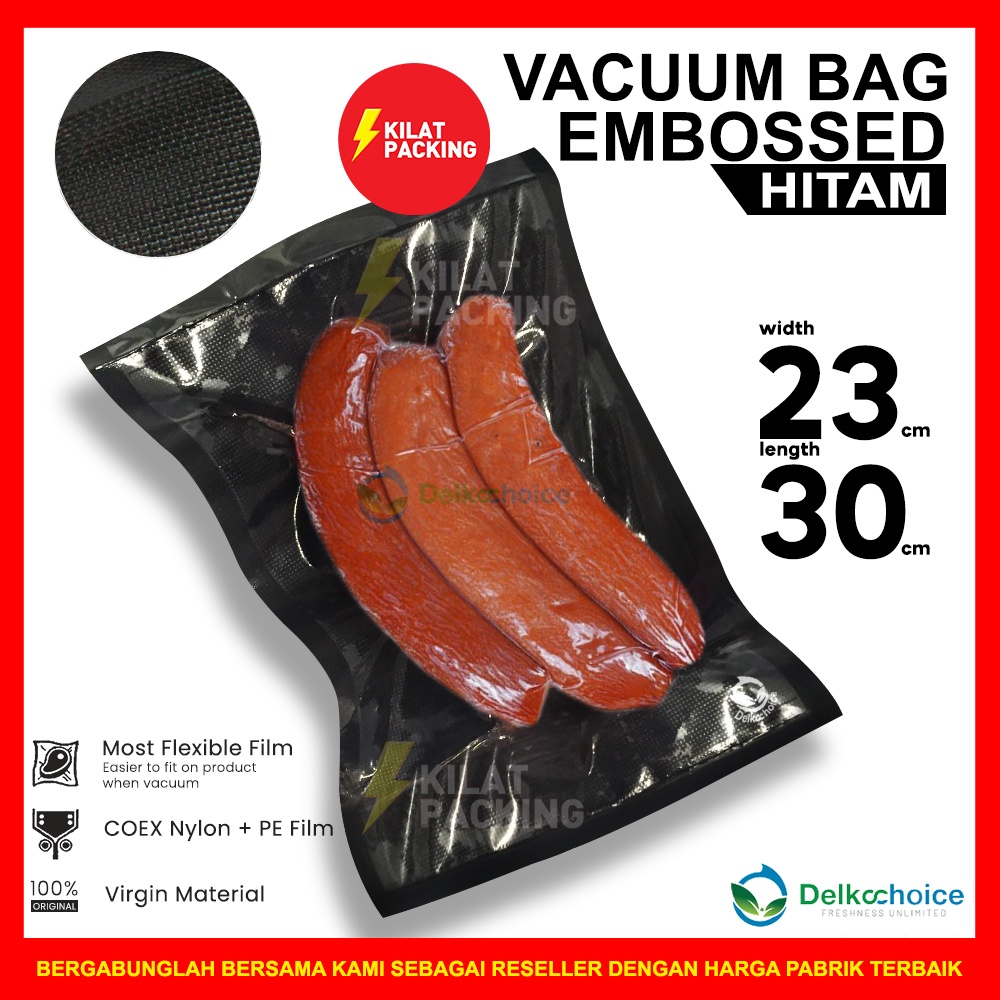 Jual Plastik Vacuum Vacum Bag Embossed Plastik Vakum Makanan Emboss Hitam Cm X Cm