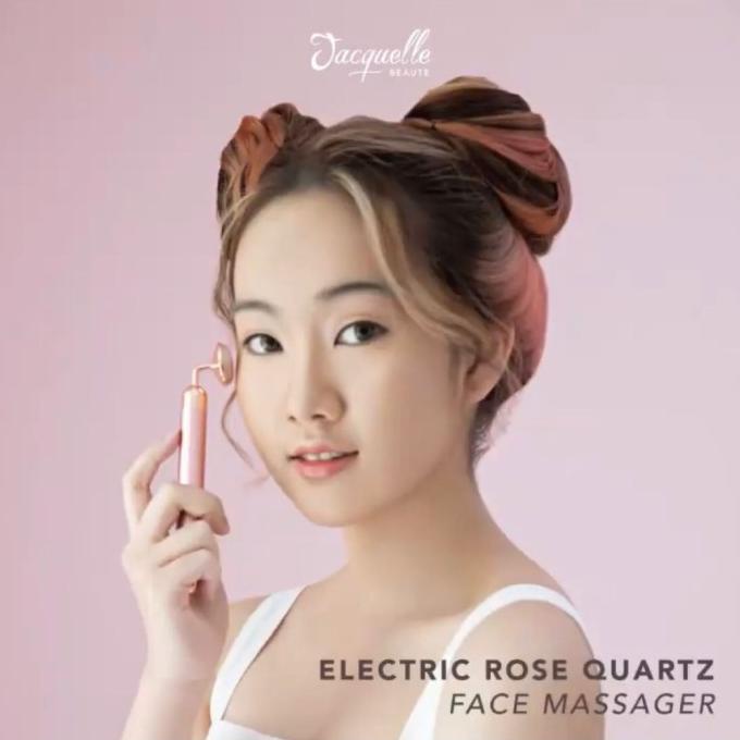 Jual Jacquelle Rose Quartz Face Massager (Electric/Double 2in1 Manual