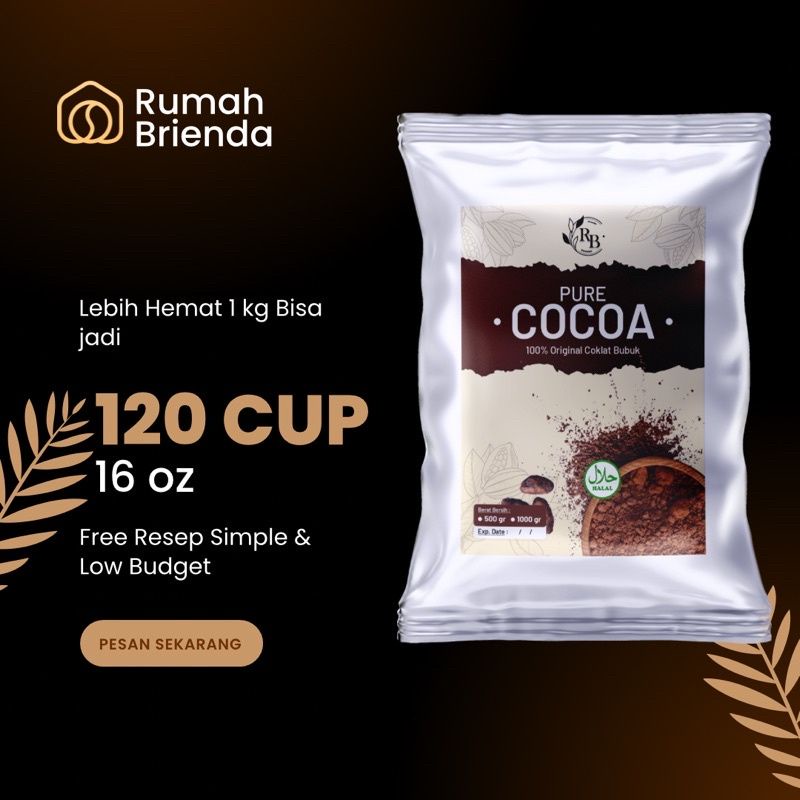 Jual Bubuk Minuman Coklat Murni / Pure Cocoa 1Kg / Es Cokelat Panjang ...